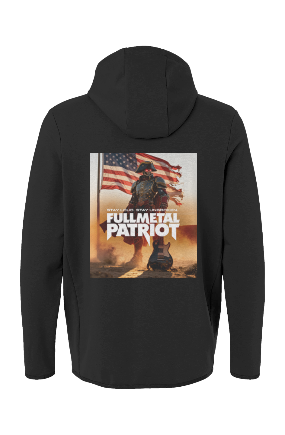 FMP - STAND STRONG - black zipper hoodie