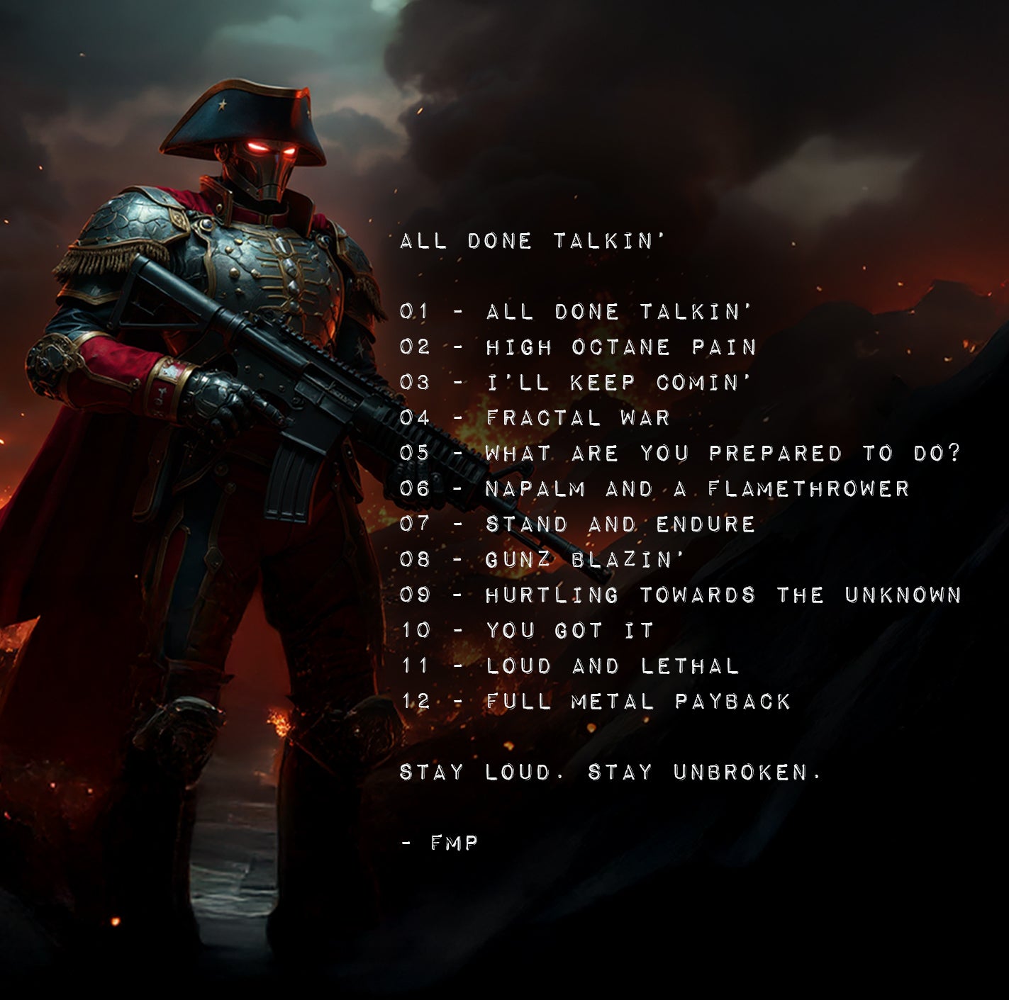 Full Metal Patriot - All Done Talkin' CD