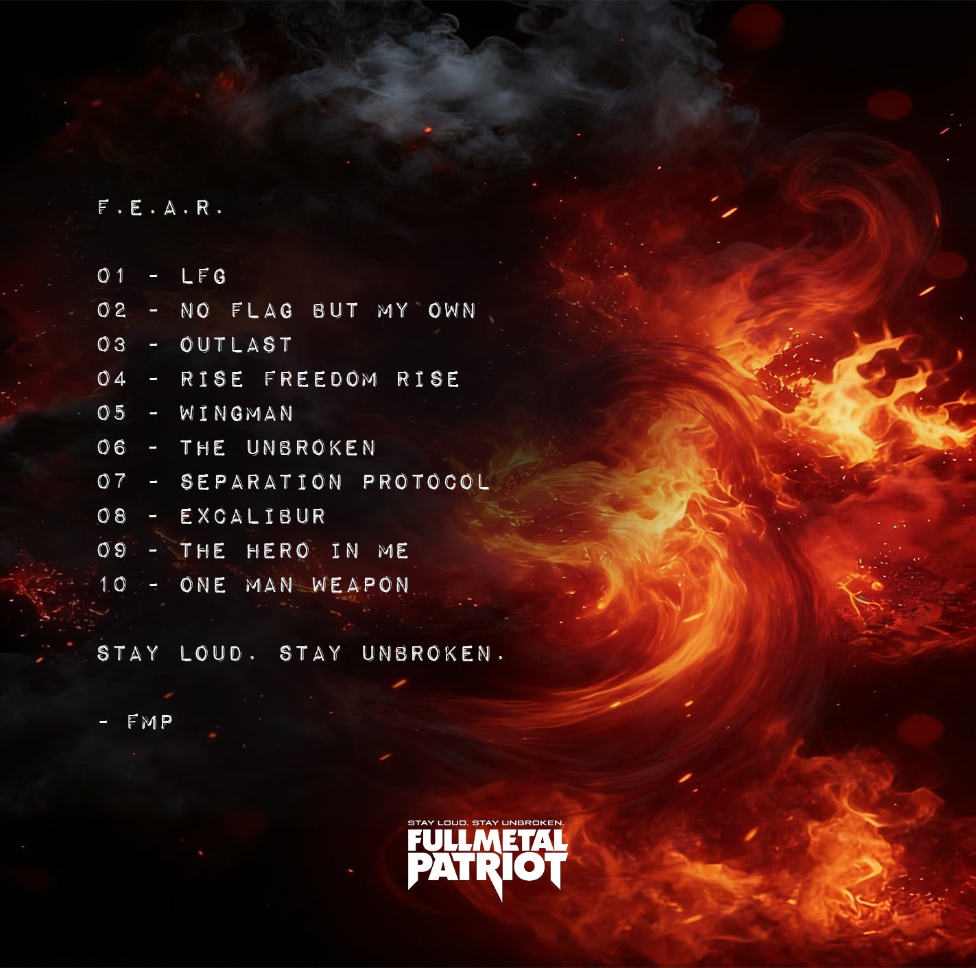 Full Metal Patriot - F-E-A-R - Digital Album Download