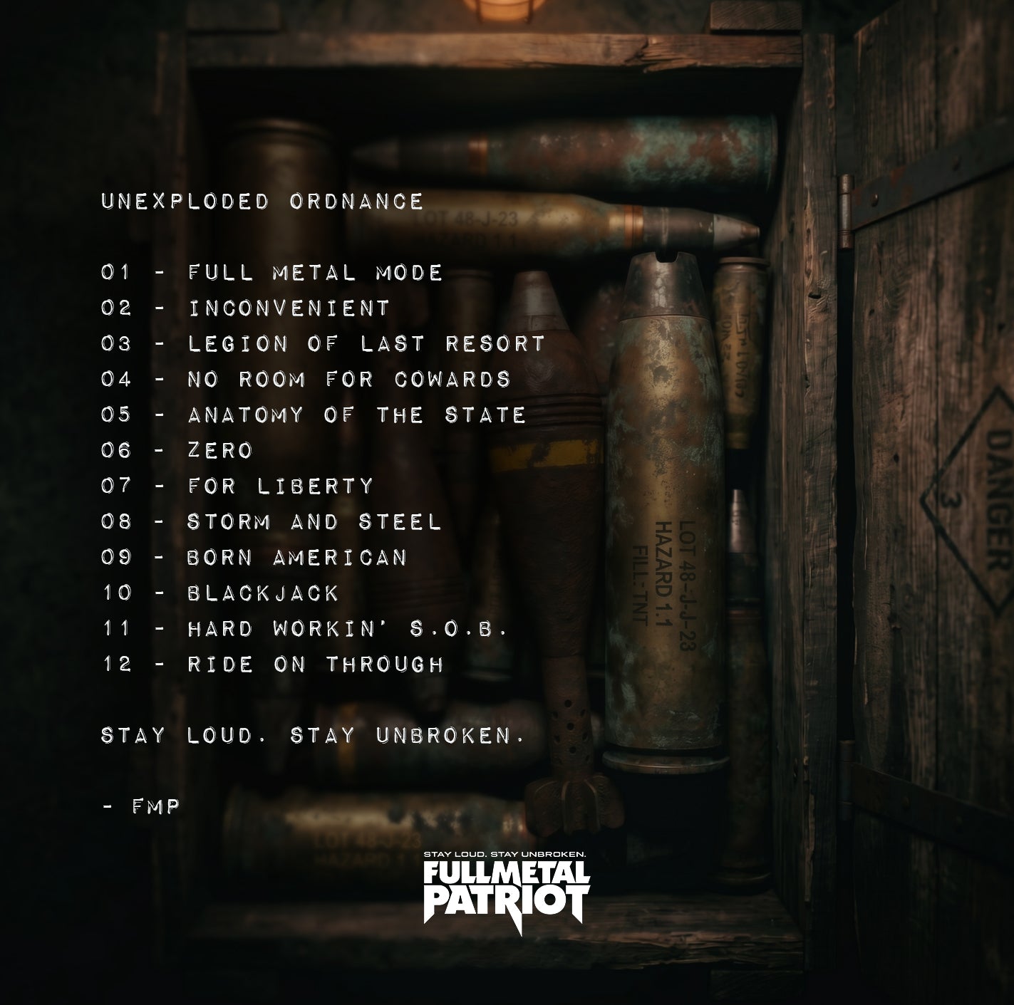 Full Metal Patriot - Unexploded Ordnance - Digital Album Download